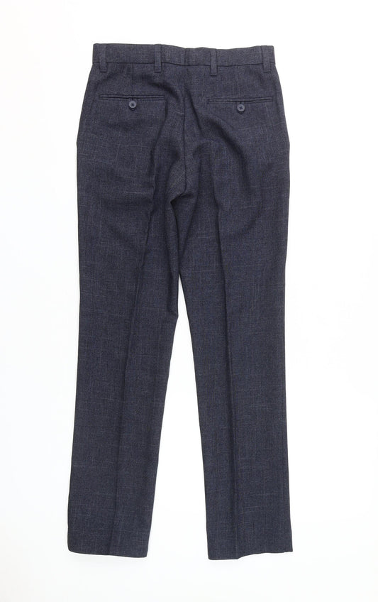 Next Men's Grey S Trousers, Regular Fit, Formal