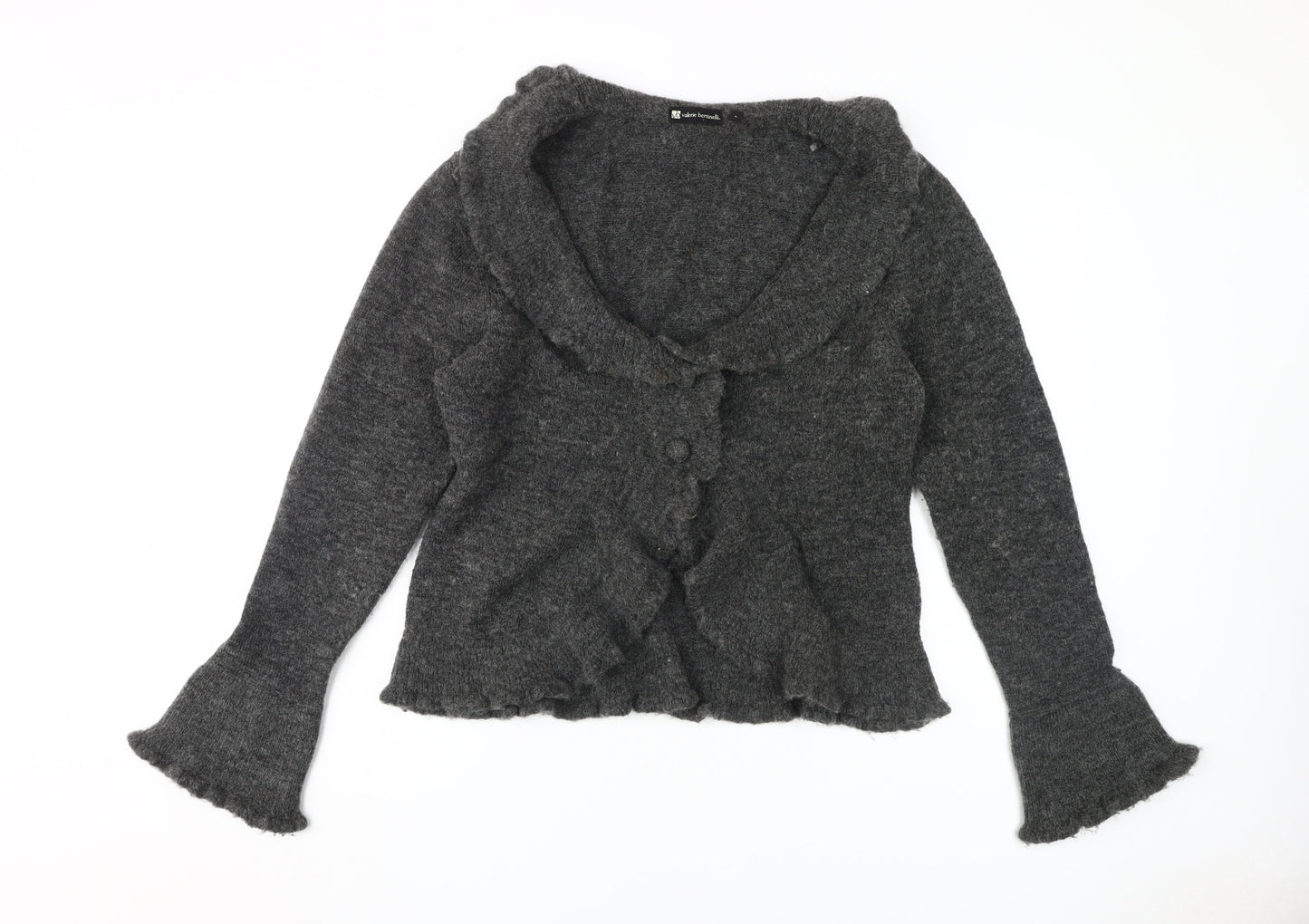 Valerie Bertinelli Women's Grey Cardigan Size L