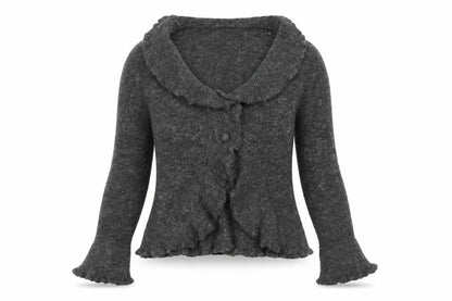 Valerie Bertinelli Women's Grey Cardigan Size L