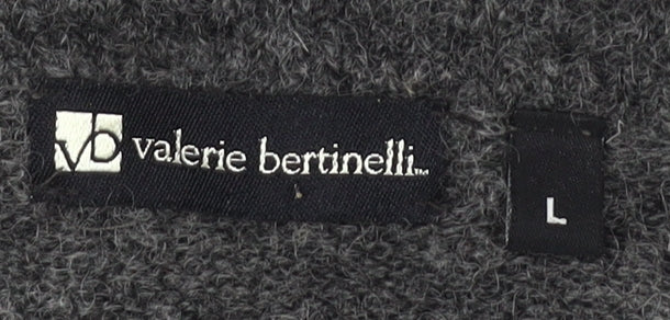 Valerie Bertinelli Women's Grey Cardigan Size L