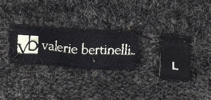 Valerie Bertinelli Women's Grey Cardigan Size L