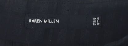 Karen Millen Women's Black A-Line Skirt