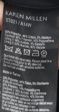 Karen Millen Women's Black A-Line Skirt