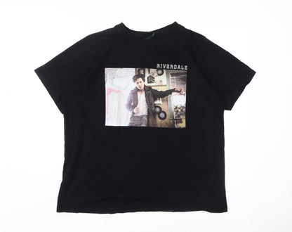 Unisex Adults UK Size XL Riverdale Black  T-Shirt