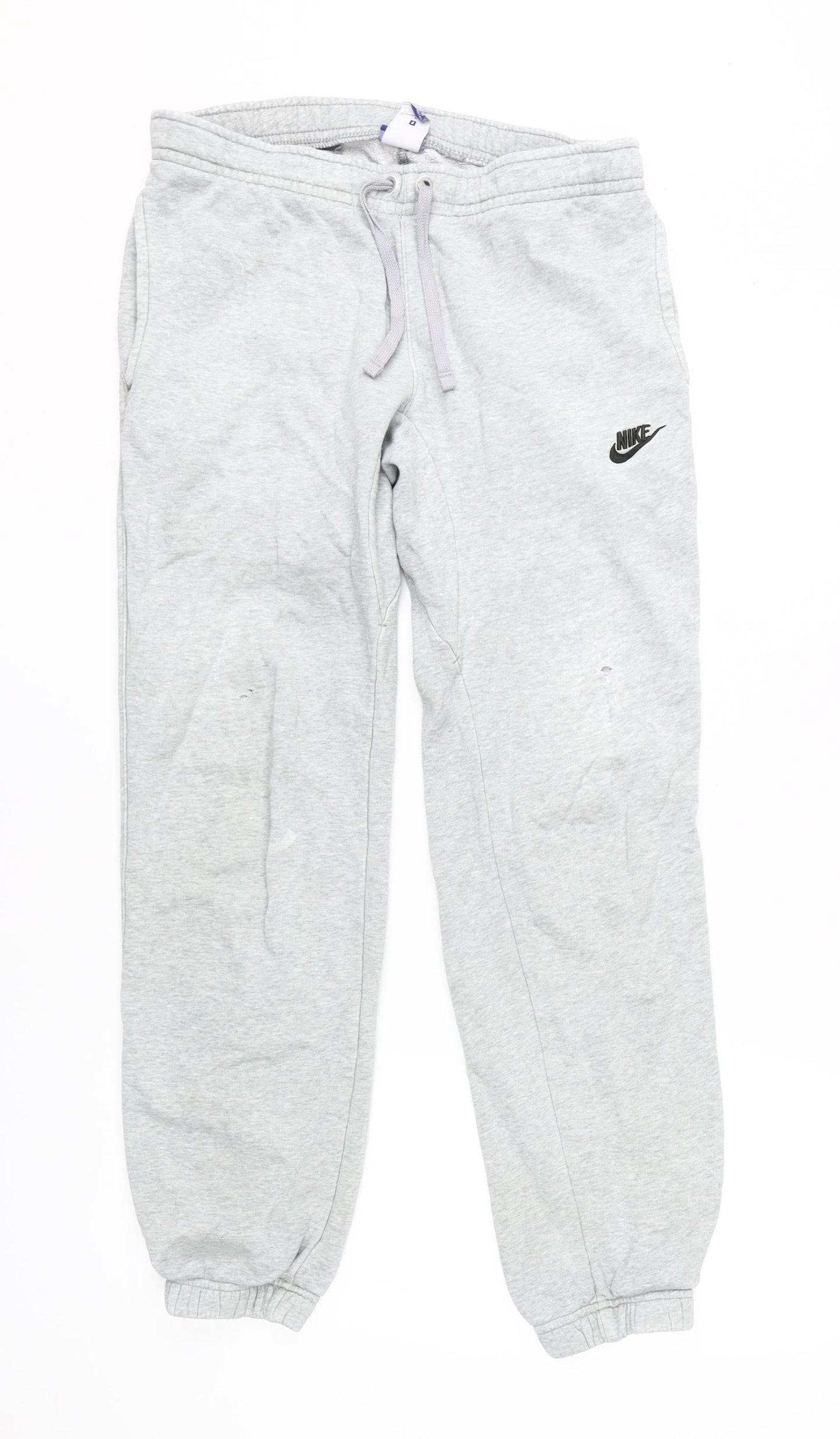 Nike Men's Grey Joggers Small Size Elastic Waist