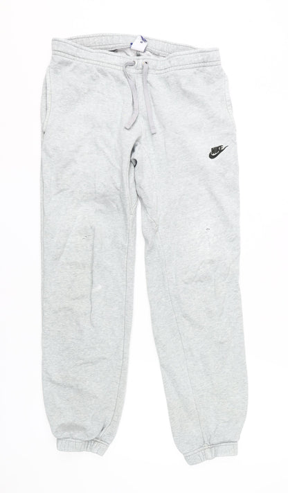 Nike Men's Grey Joggers Small Size Elastic Waist