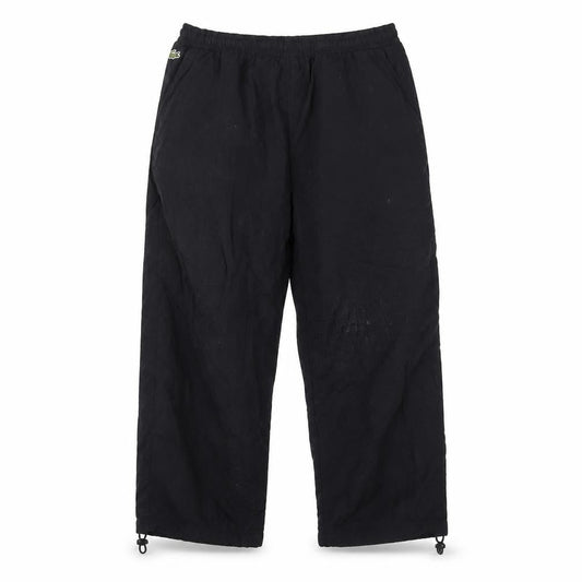Front view of Lacoste unisex black joggers, size 10