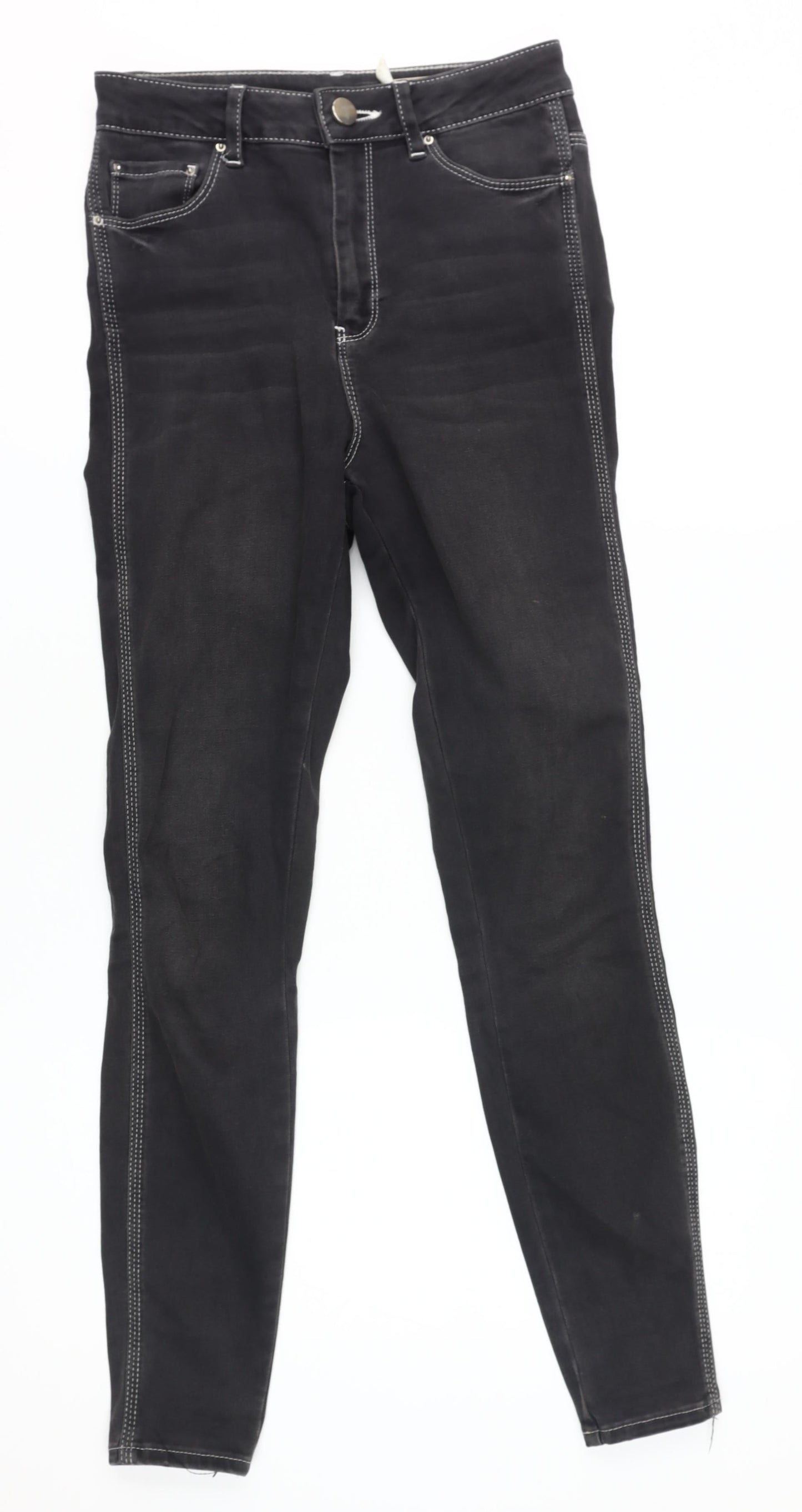 ASOS Women's Black Skinny Jeans Size S, High-Rise, Stretch