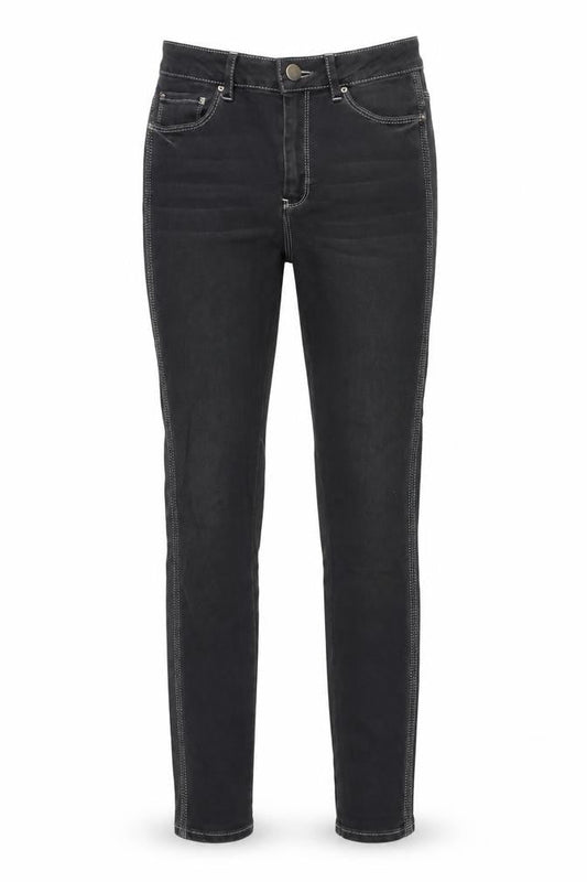 Front view of ASOS Women's Black Skinny Jeans, size S, High-Rise, Stretch