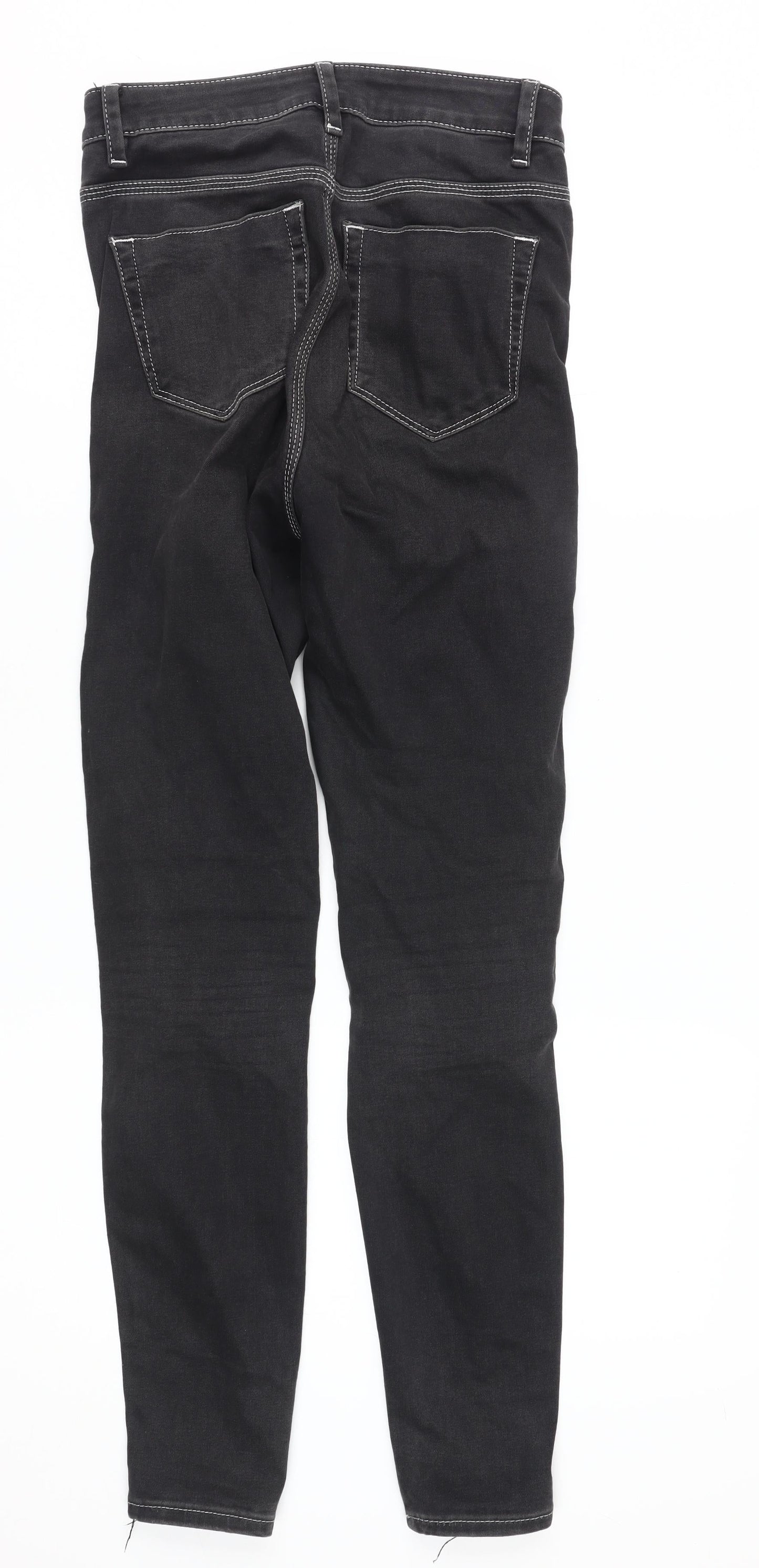 ASOS Women's Black Skinny Jeans Size S, High-Rise, Stretch