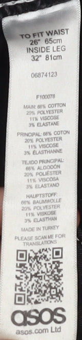 ASOS Women's Black Skinny Jeans Size S, High-Rise, Stretch