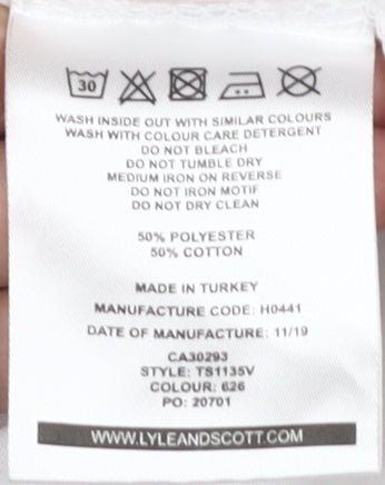 Lyle & Scott Men's White XL Short Sleeve T-Shirt