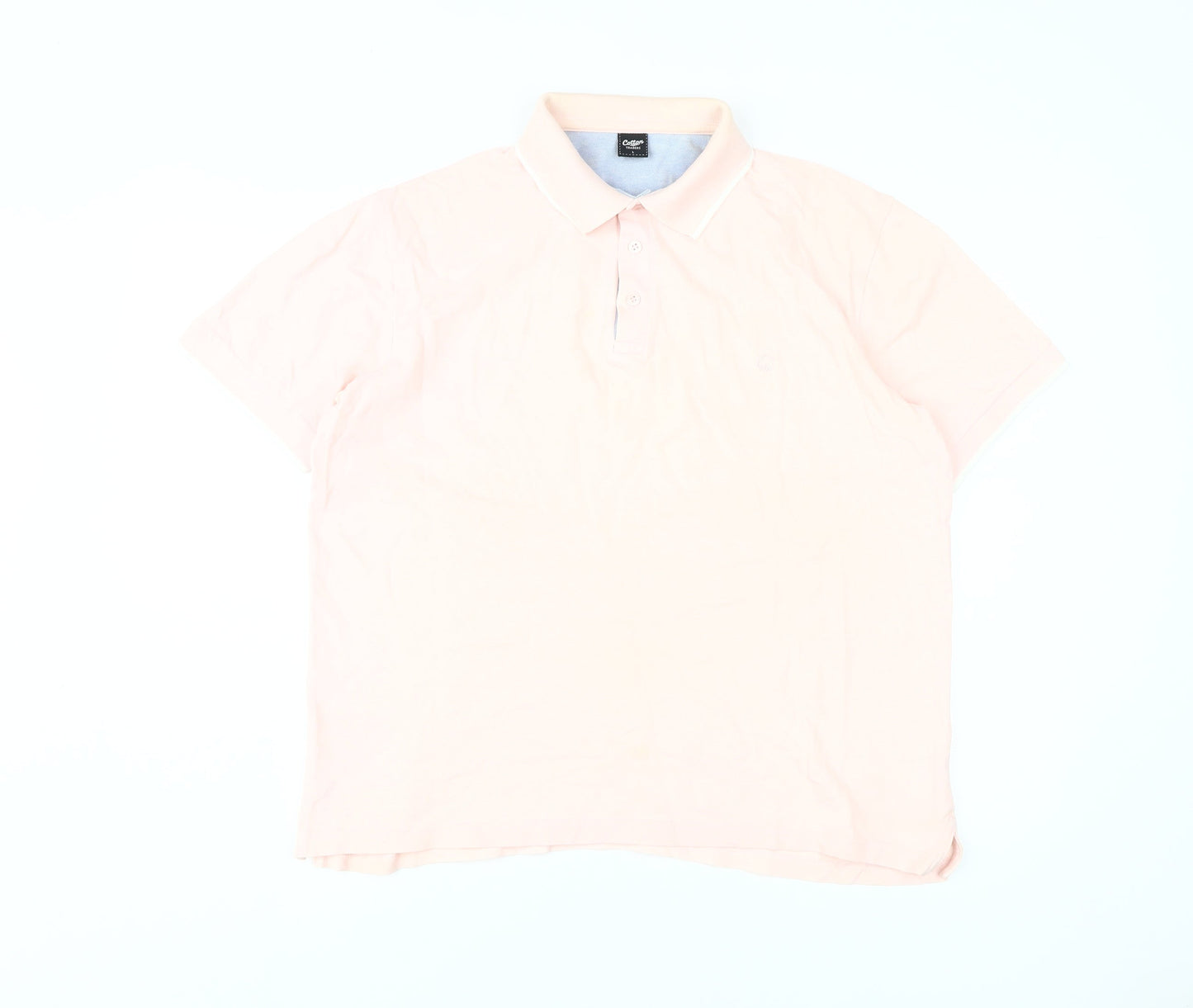Cotton Traders Men's Pink Polo Shirt L