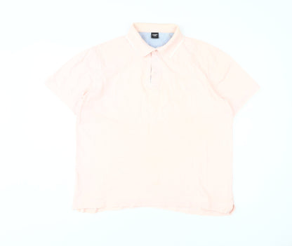 Cotton Traders Men's Pink Polo Shirt L
