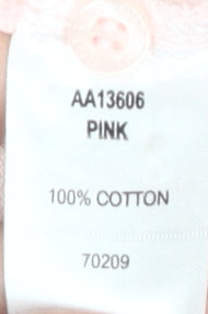 Cotton Traders Men's Pink Polo Shirt L