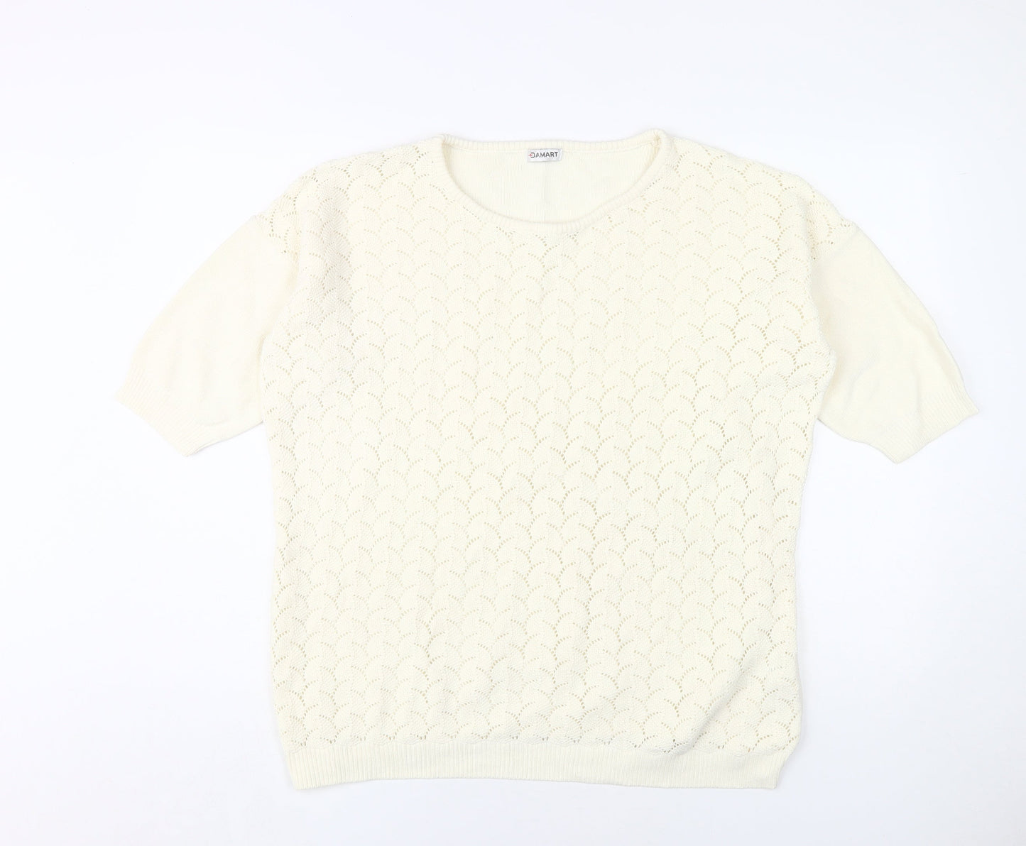 Womens UK Size L Damart Ivory Pullover Jumper