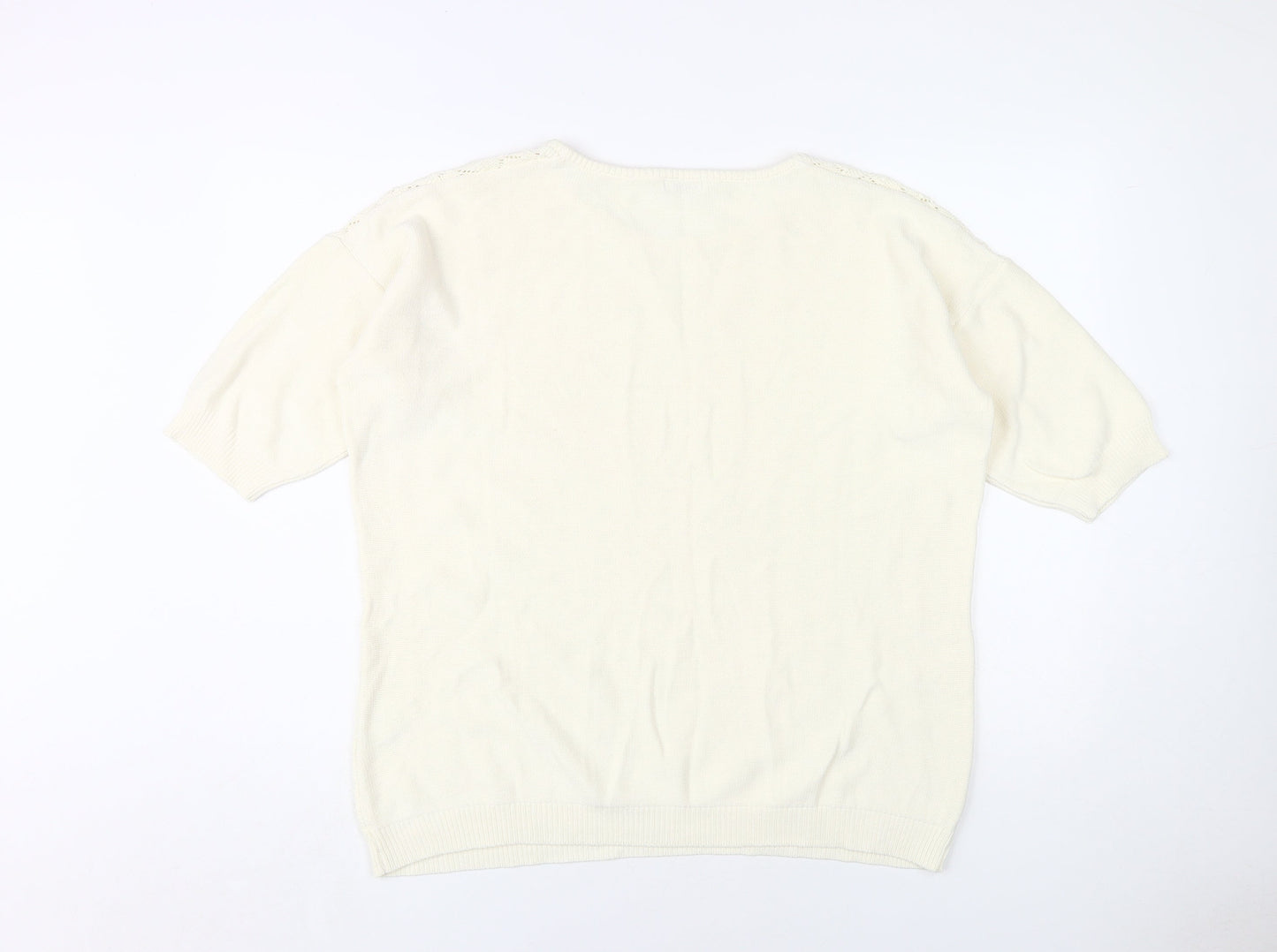 Womens UK Size L Damart Ivory Pullover Jumper
