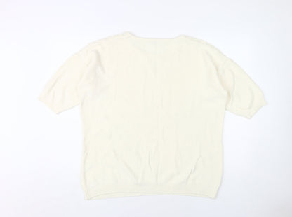 Womens UK Size L Damart Ivory Pullover Jumper