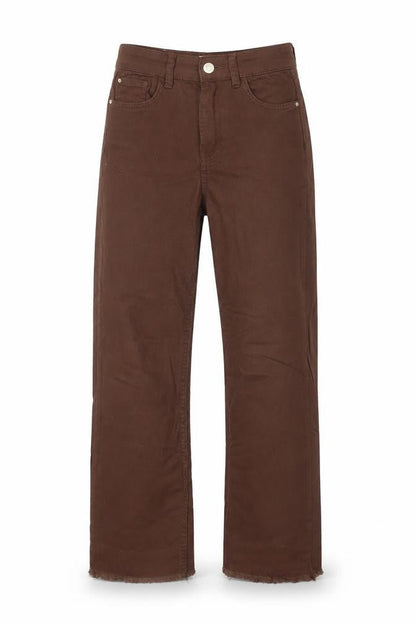 Womens UK Size 6 Stradivarius Regular Fit Straight Brown Jeans
