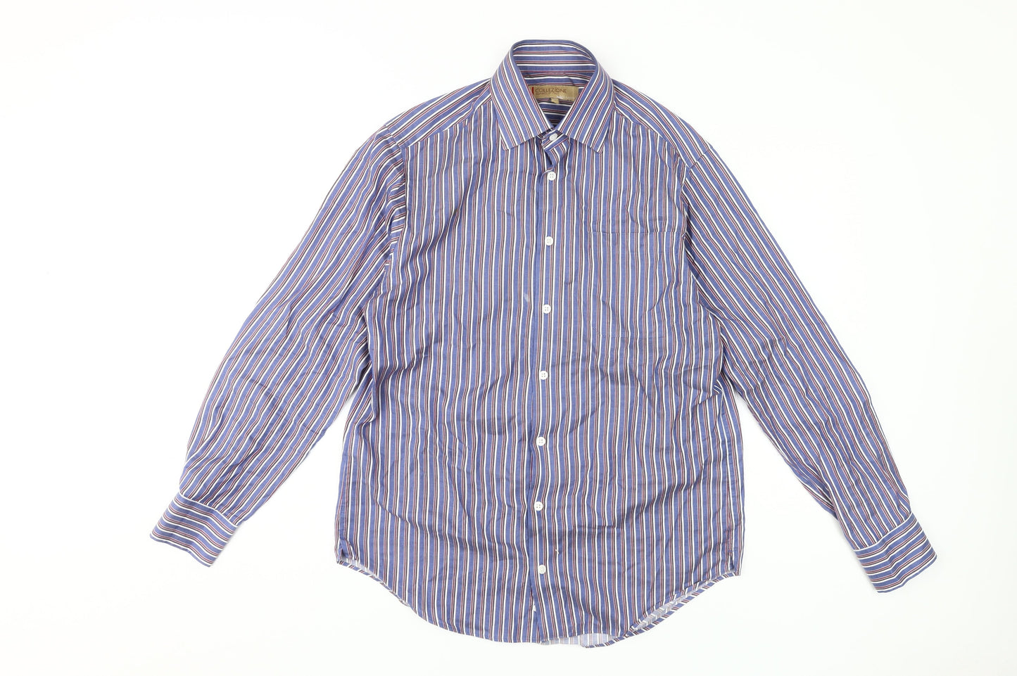 Mens UK Collar Size S Marks and Spencer Smart Multicoloured  Dress Shirt