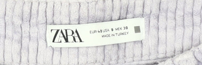 Womens UK Size 12 Zara Regular Fit Casual Ivory Trousers
