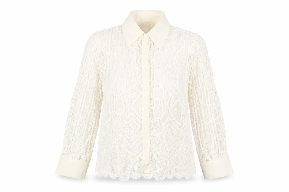 Womens UK Size 12 Zara Ivory  Button-Up