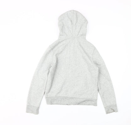 GAP Girls Grey Hoodie, Logo, Size 12, Full Zip, Casual Wear