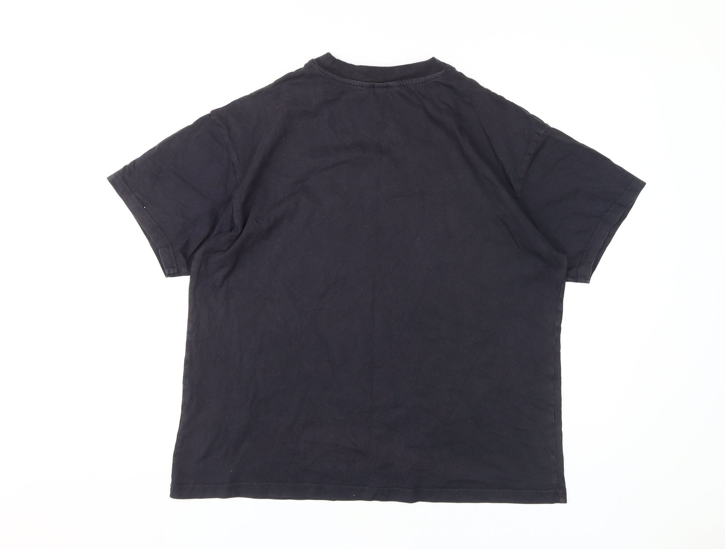 Unisex Adults UK Size M H&M Black  T-Shirt