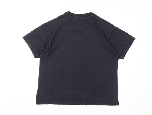 Unisex Adults UK Size M H&M Black  T-Shirt