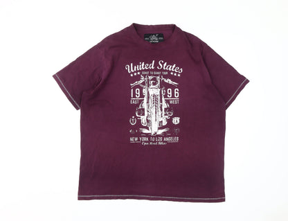 Jackdaw Men's 2XL Motorcycle Graphic T-Shirt