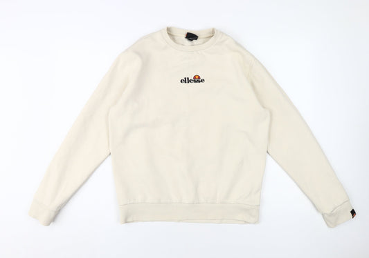 Ellesse Women’s Ivory Pullover Sweatshirt Size 10