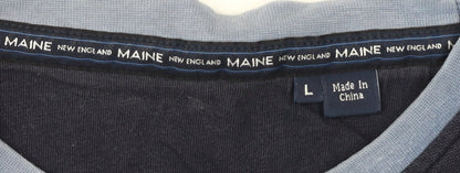 Maine New England Men's Blue Crew Neck T-Shirt L