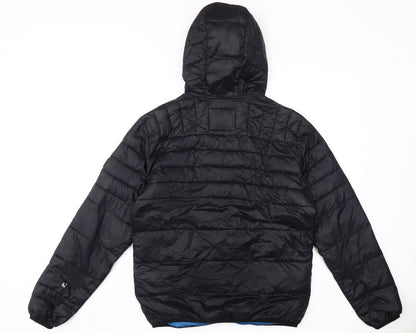 Mens UK Size L JACK & JONES Black Puffer Jacket