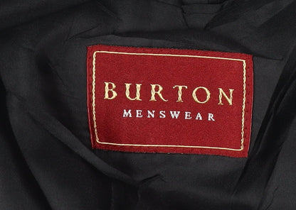 Mens UK Size 40 Burton Regular Black Suit Jacket