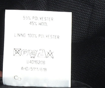 Mens UK Size 40 Burton Regular Black Suit Jacket