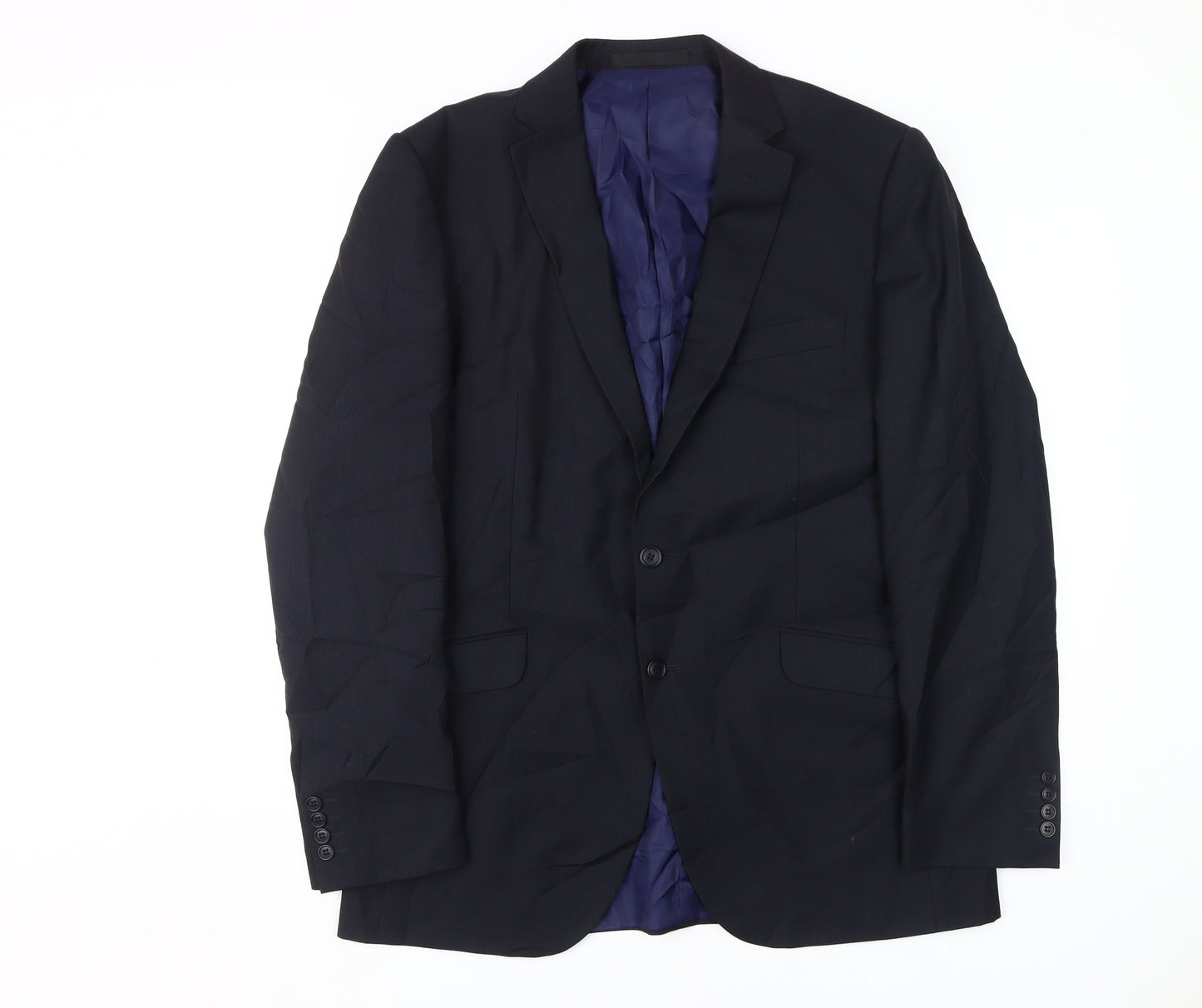 Mens UK Size 42 Marks and Spencer Regular Blue Suit Jacket