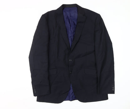 Mens UK Size 42 Marks and Spencer Regular Blue Suit Jacket