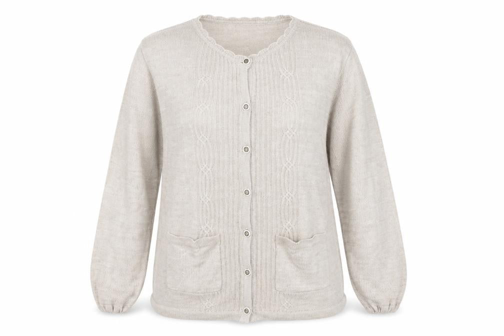 Womens UK Size XL Honor Millburn Beige Cardigan Jumper