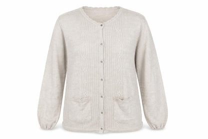Womens UK Size XL Honor Millburn Beige Cardigan Jumper