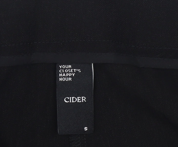 Cider Women's Black Straight Trousers S