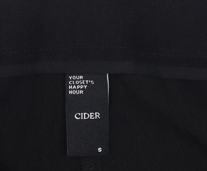 Cider Women's Black Straight Trousers S
