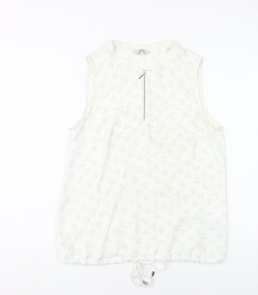 Womens UK Size 12 NEXT White Basic Tank