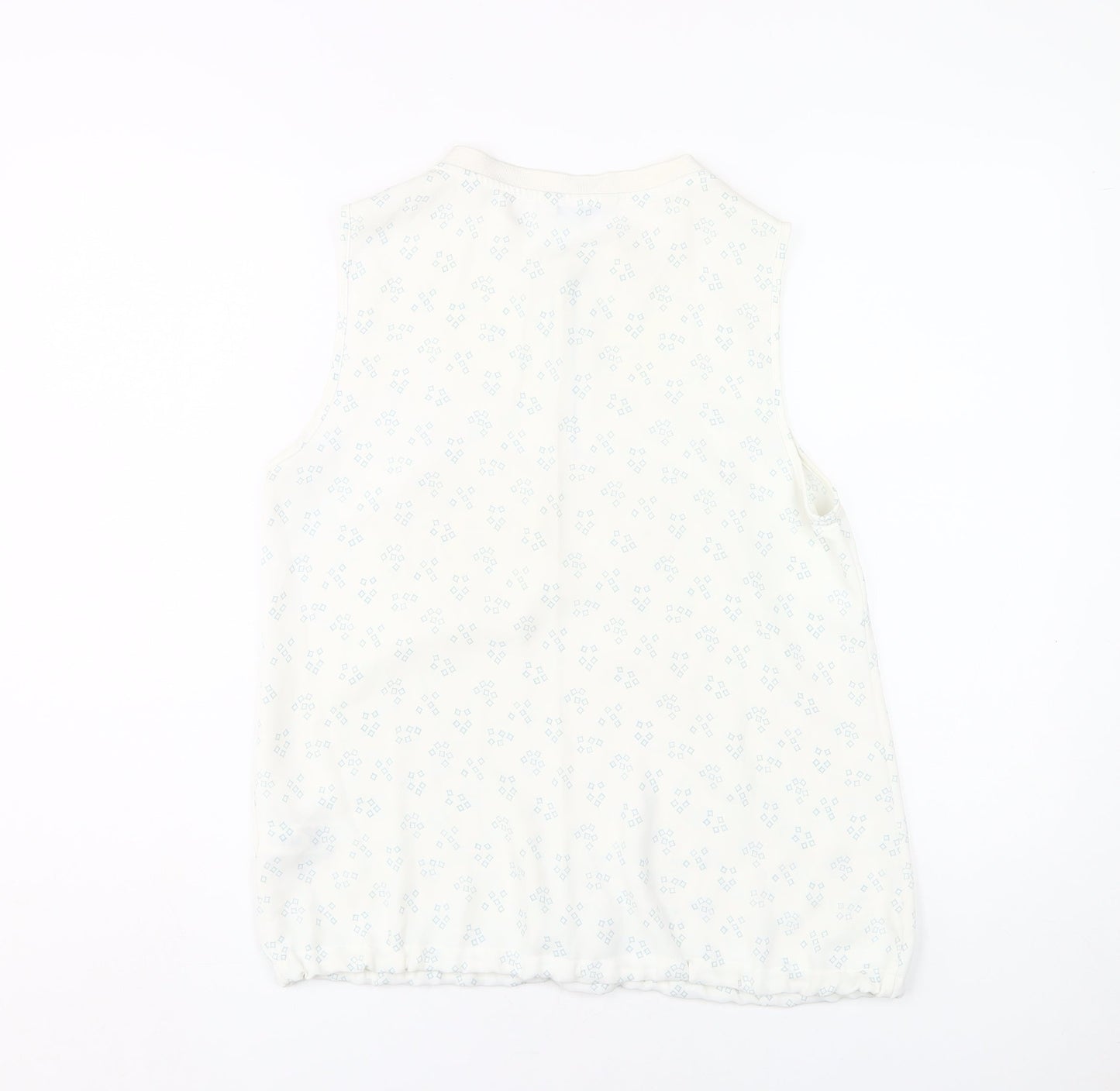 Womens UK Size 12 NEXT White Basic Tank