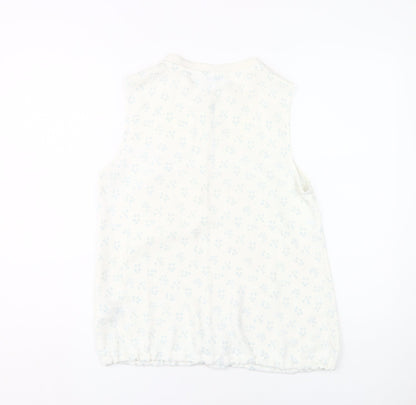 Womens UK Size 12 NEXT White Basic Tank