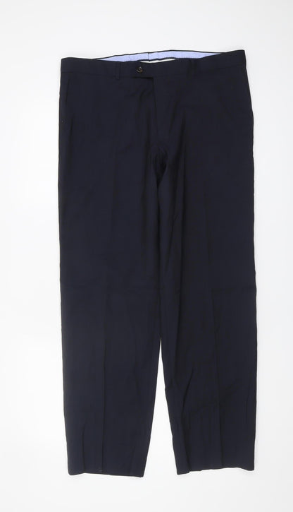 Tommy Hilfiger Men's Black Trousers, L Size, Formal