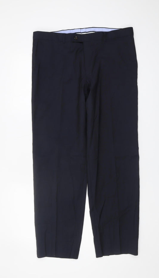 Tommy Hilfiger Men's Black Trousers, L Size, Formal