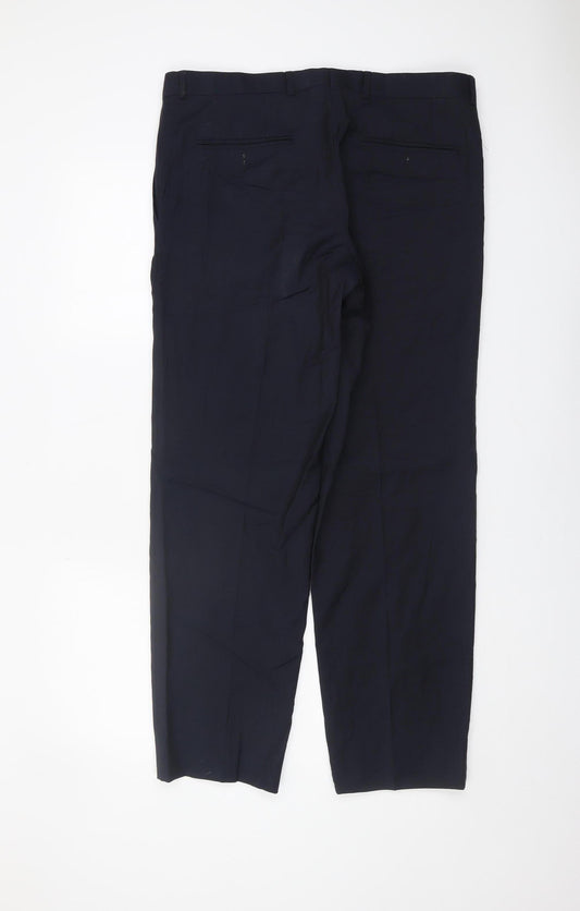 Tommy Hilfiger Men's Black Trousers, L Size, Formal