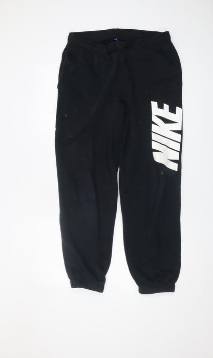 Nike Men's Black Jogger Pants Size M - Casual Fleece