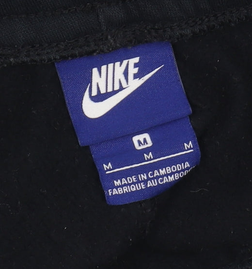 Nike Men's Black Jogger Pants Size M - Casual Fleece