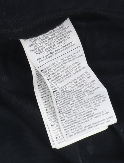 Nike Men's Black Jogger Pants Size M - Casual Fleece